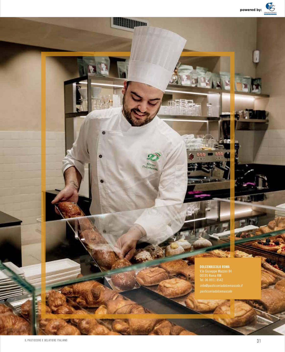 Dolcemascolo conquista la copertina di "Il Pasticcere"