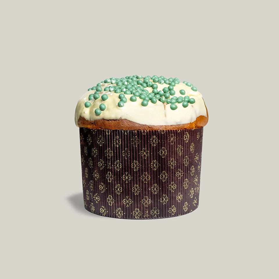 Panettone al pistacchio con crema spalmabile